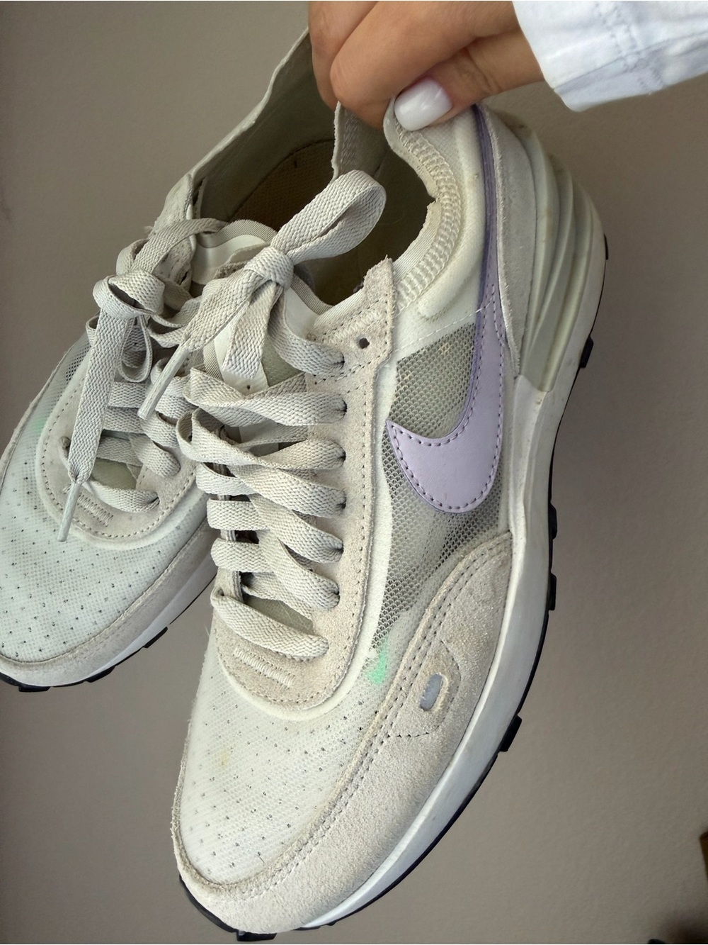 Nike Waffle One Sneakers | White/Lilac | Women’s Size 6